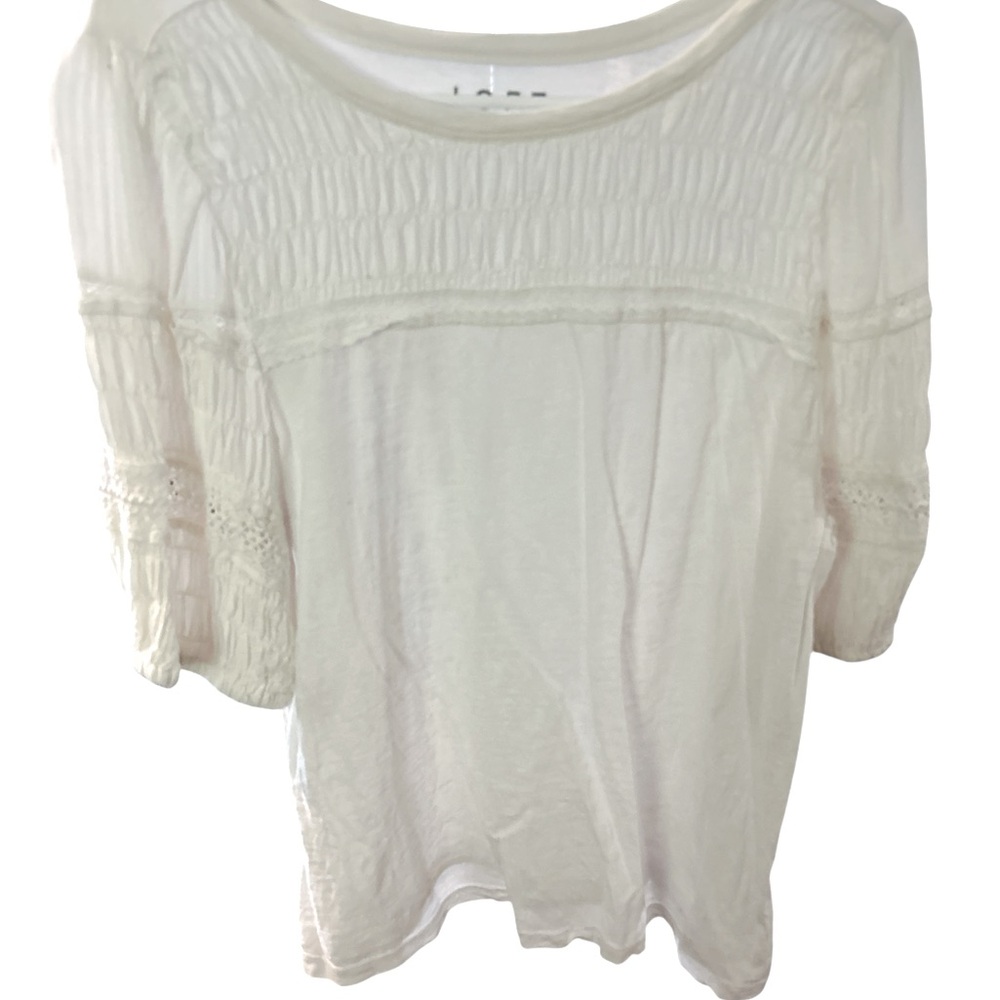 LOFT White Women's Top PTP 17 L 25.5